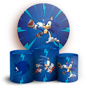 KIT Redondo e Trio - Sonic - Sublimado 3D