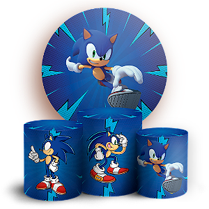 KIT Redondo e Trio - Sonic - Sublimado 3D