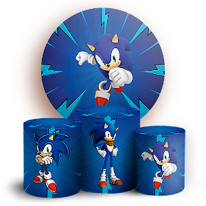 KIT Redondo e Trio - Sonic - Sublimado 3D