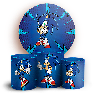 KIT Redondo e Trio - Sonic - Sublimado 3D