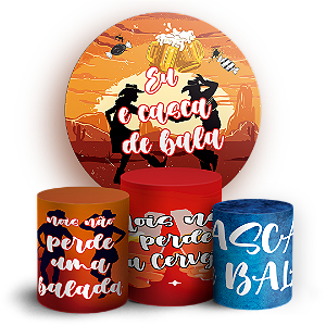 KIT Redondo e Trio - Casca de Bala - Sublimado 3D