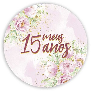 Mini Painel - 15 Anos - Sublimado 3D