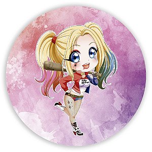 Mini Painel - Arlequina Cute - Sublimado 3D