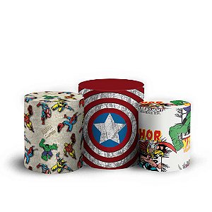 Trio Cilindro - Herois - Sublimado 3D + Elástico