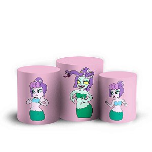 Trio Cilindro - Cuphead - Sublimado 3D + Elástico
