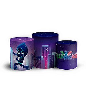 Trio Cilindro - PJ Mask - Sublimado 3D + Elástico