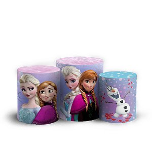Trio Cilindro - Frozen - Sublimado 3D + Elástico