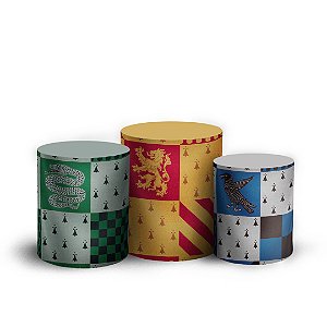 Trio Cilindro - Harry Potter - Sublimado 3D + Elástico