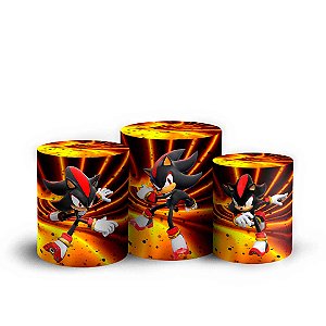 Trio Cilindro - Sonic - Sublimado 3D + Elástico