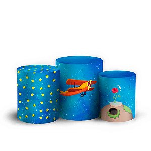 Trio Cilindro - Pequeno Principe - Sublimado 3D + Elástico