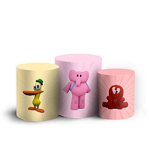 Trio Cilindro - Pocoyo - Sublimado 3D + Elástico