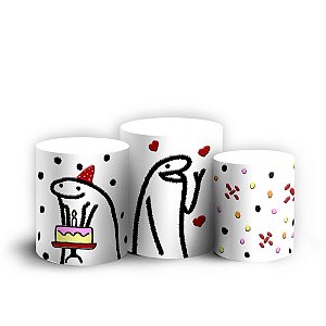 Trio Cilindro - Flork - Sublimado 3D + Elástico