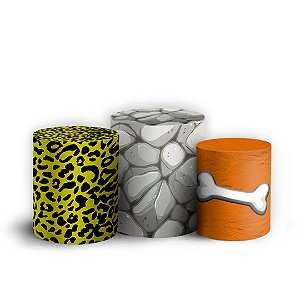 Trio Cilindro - Flintstones - Sublimado 3D + Elástico