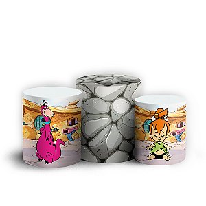 Trio Cilindro - Flintstones - Sublimado 3D + Elástico