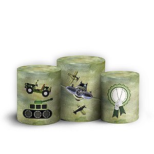 Trio Cilindro - Exército - Sublimado 3D + Elástico