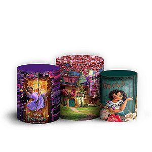 Trio Cilindro - Encanto - Sublimado 3D + Elástico