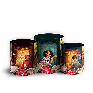 Trio Cilindro - Encanto - Sublimado 3D + Elástico