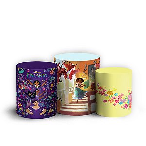 Trio Cilindro - Encanto - Sublimado 3D + Elástico