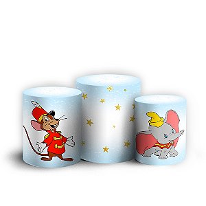 Trio Cilindro - Dumbo - Sublimado 3D + Elástico