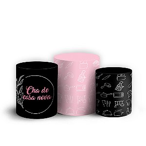 Trio Cilindro - Chá de Cozinha - Sublimado 3D + Elástico