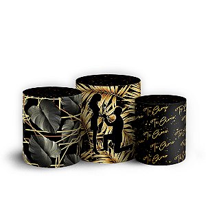 Trio Cilindro - Casamento - Sublimado 3D + Elástico