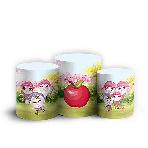 Trio Cilindro - Branca de Neve - Sublimado 3D + Elástico