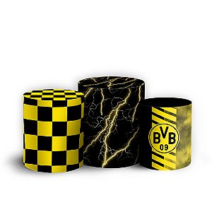 Trio Cilindro - Borussia Dortmund - Sublimado 3D + Elástico