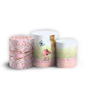 Trio Cilindro - Boneca Vintage - Sublimado 3D + Elástico