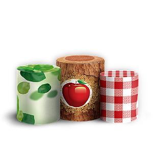 Trio Cilindro - Branca de Neve - Sublimado 3D + Elástico