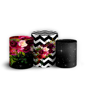 Trio Cilindro - Cha De Lingerie - Sublimado 3D + Elástico