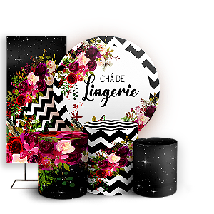 KIT Redondo Trio e Faixa - Cha De Lingerie - Sublimado 3D