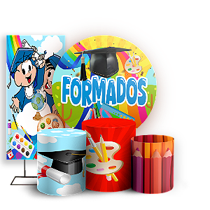 KIT Redondo Trio e Faixa - Formatura - Sublimado 3D