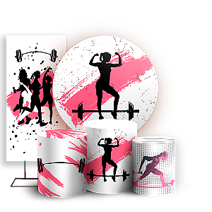 KIT Redondo Trio e Faixa - Mulher Academia - Sublimado 3D