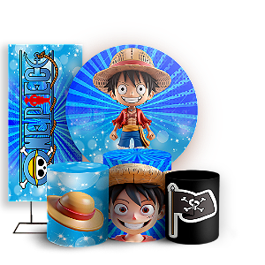 KIT Redondo Trio e Faixa - One Piece - Sublimado 3D