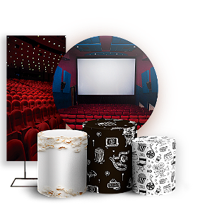 KIT Redondo Trio e Faixa - Cinema - Sublimado 3D