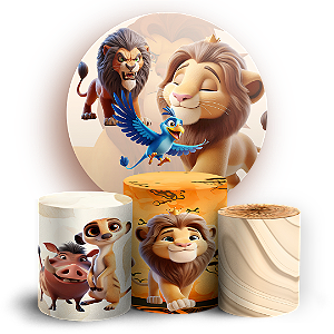 KIT Redondo e Trio - Rei Leao - Sublimado 3D