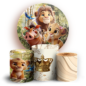 KIT Redondo e Trio - Rei Leao - Sublimado 3D