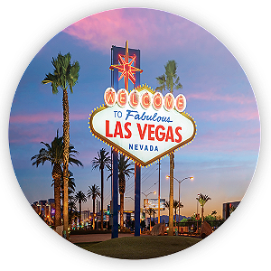 Painel Redondo - Las Vegas - Sublimado 3D