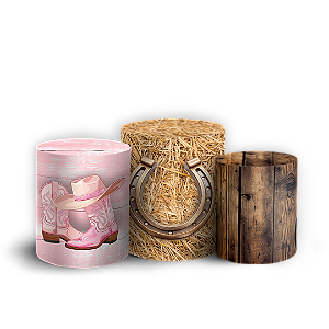 Trio Cilindro - Cavalo - Sublimado 3D + Elástico