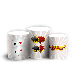 Trio Cilindro - Cassino - Sublimado 3D + Elástico