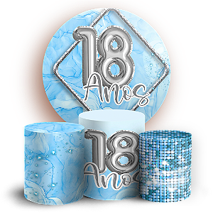 KIT Redondo e Trio - 18 Anos - Sublimado 3D