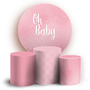 KIT Redondo e Trio - Oh Baby - Sublimado 3D