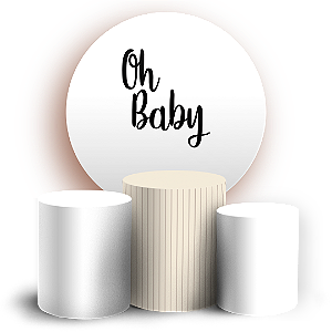 KIT Redondo e Trio - Oh Baby - Sublimado 3D