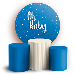 KIT Redondo e Trio - Oh Baby - Sublimado 3D