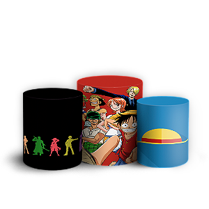 Trio Cilindro - One Piece - Sublimado 3D + Elástico