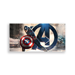 Painel Retangular - Capitao America - Sublimado 3D