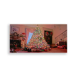 Painel Retangular - Natal Fundo Fotografico - Sublimado 3D