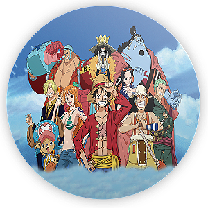 Painel Redondo - One Piece - Sublimado 3D