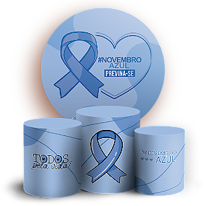 KIT Redondo e Trio - Novembro Azul - Sublimado 3D