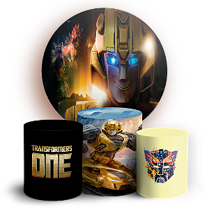 KIT Redondo e Trio - Transformers - Sublimado 3D